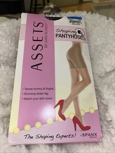 Assets By Spanx Shaping Pantyhose Black Size 4 126B New In Package - Picture 1 of 11