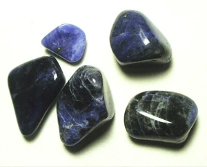100 cts ASSORTED POLISHED BLUE SODALITE BRAZIL # 45 - Picture 1 of 1