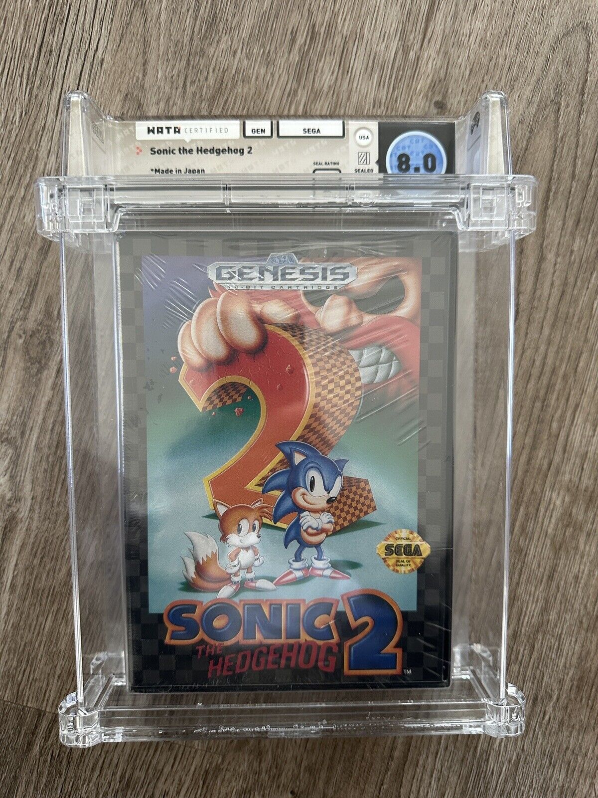 New Sonic The Hedgehog 2 Sega Genesis Factory Sealed Video Game Wata 8.0 Graded