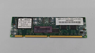 Infineon HYS72V16301GR-7.5-C2 128MB 133MHz PC133 ECC Registered CL3 168-Pin - Image 1 of 2