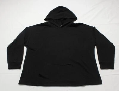 Женская толстовка с капюшоном Andrew Marc Plus Sport карман кенгуру CG2 черная размер 1X  - Изображение 1 из 3