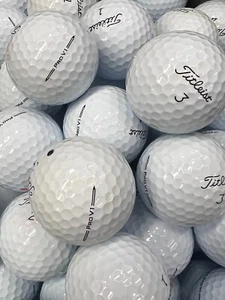 12 Near Mint AAAA Titleist Pro V1 2023 Used Golf Balls w/ Mesh Bag - Picture 1 of 5