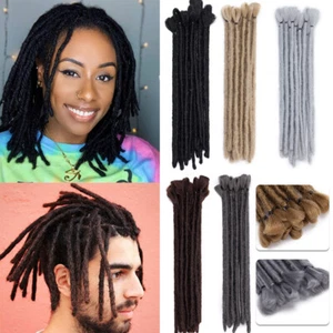 Short Dreadlocks Hippie Afro Handmade Hair Extensions Dread Locs Real As Human - Picture 1 of 54