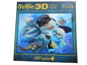 Selfie 3D Effect Puzzle Kids Ozean-Selfie 48 Teile Neu - Bild 1 von 1