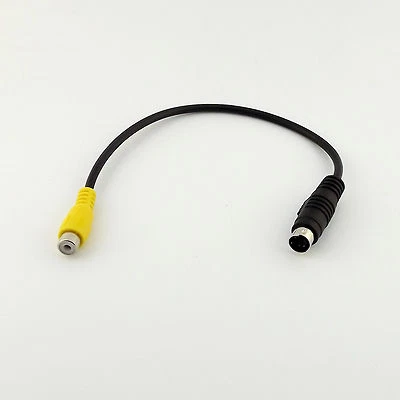 10pcs Mini DIN 4 Pin S-Video Male To AV TV RCA Female Audio Video Adapter Cable - Image 1 of 4