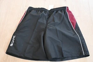 Herren schwarz/rotbraun Netz Trainingsshorts (Reißverschlusstaschen) - NEU - Small (45474) - Bild 1 von 9