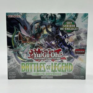 Yugioh Battaglie delle Leggende Eroi Vendetta 1° Edizione Booster Box Sigillato in Fabbrica - Foto 1 di 3