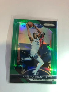 2018-19 Panini Prizm Prizms Green #107 Karl-Anthony Towns - Picture 1 of 2