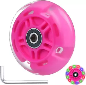 1-Pack 80mm Light Up Scooter Wheel Rear Colorful Led Flashing Replacement Wheel - Picture 1 of 11