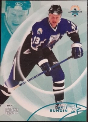2002 - 2003 ITG Be A Player Mats Sundin All-Star Edition #89 Hockey Card - Image 1 of 2