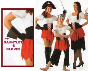 Castaways GAUNTLET & GLOVES Only Adult M Dance Costume Renaissance Woman Pirate - Picture 1 of 6