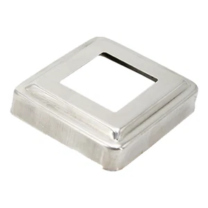 Cubierta de brida de acero inoxidable - Cubierta base cuadrada calibre 22 (4 tamaños diferentes) 10 piezas - Imagen 1 de 26