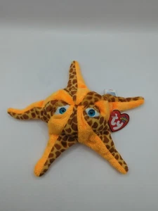Ty Beanie Babys - Neu Wish The Starfish -- Neu mit Etikett - Geschenk des Meeres - fünf Beine 8,5 Zoll - Bild 1 von 4
