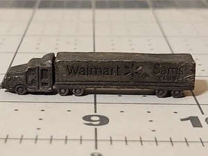TINY Metal Wal-Mart Sam's Club WalMart 18 Wheeler Big Rig TRUCK, 2 inches long! - Picture 1 of 9