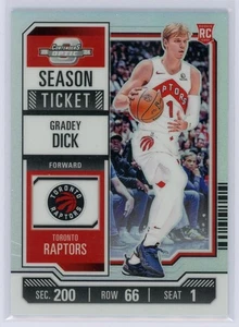 2023-24 Contenders Optic Gradey Dick Season Ticket Holo Rookie Card #60 Raptors - Bild 1 von 3