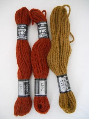 DMC Laine Tapisserie France 100% Wool Tapestry Yarn 3 Skeins #7447 7513 - Image 1 of 3