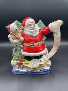 Fitz and Floyd 1993 Omnibus North Pole Express Santa 5802 Wasserkrug 2 Quart - Bild 1 von 9