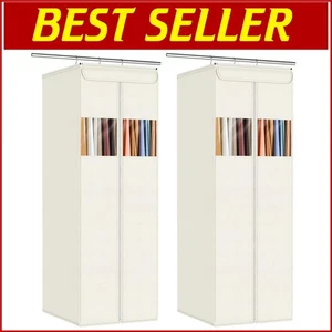 Premium 54 Zoll hängende Kleidersäcke mit klarem Fenster - 2er-Pack Aufbewahrungslösung - Bild 1 von 9