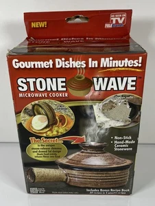 Stone Wave Ceramic Stoneware Microwave Cooker Non Stick Baking AS SEEN ON TV - Picture 1 of 5