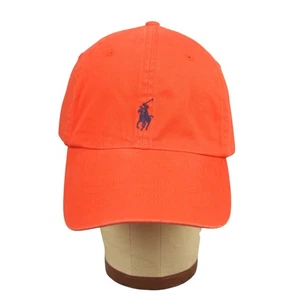 Polo by Ralph Lauren Hatl Cap Adult One Size Burnt Orange Pony Logo Y2K NWT - Picture 1 of 11