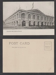 Kanas City Missouri Postcard Convention Hall Street View Unused - Picture 1 of 3