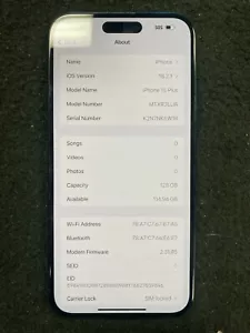 Apple iPhone 15 Plus 128gb Nero T-Mobile/Sprint (parti) - Foto 1 di 3