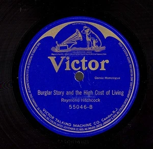 HITCHCOCK, Raymond. 2 Original Cast Victors 78s, 55046 E+//E-, 55080 M-/E++ - Bild 1 von 4