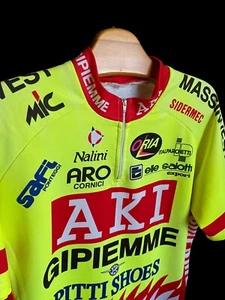 Vintage Nalini AKI Cycling jersey size L BW bike shirt Italparchetti Gipiemme - Picture 1 of 10