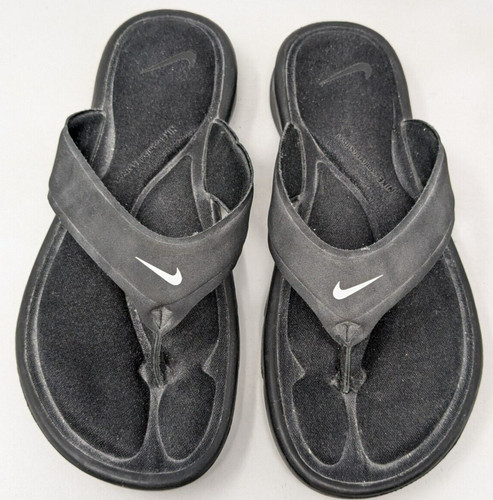 Sandali donna 7 M Nike ultra comodi plantare 882697 001 perizoma nero