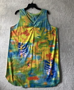 Art & Sol Dawn Davis Damen Tank Kleid Mehrfarbig XL Geometrische Kunst Ärmellos - Bild 1 von 8