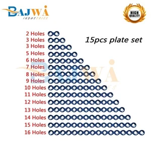 Tit Maxillofacial Mini Bone Implant Plate Continuous Hole Plates 2 - 16 Holes - Picture 1 of 2