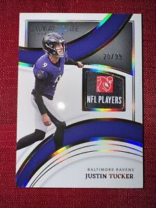 2022 Immaculate Justin Tucker Rare Prime Patches B More #20/99 Ravens Logo