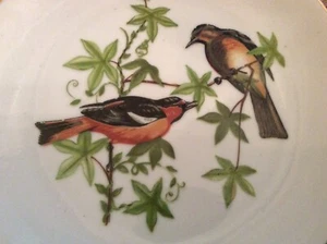 "Plato PORCELANA ORIOLE PÁJAROS CHADWICK MILLER CM Japón primavera decoración de pared 6""" - Imagen 1 de 5