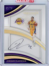 2016-17 Jordan Clarkson /75 Panini Immaculate Shadowbox Auto #11 