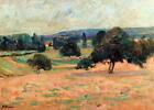 Oil painting Armand-Guillaumin-Ile-de-France impression Landscape with trees art
