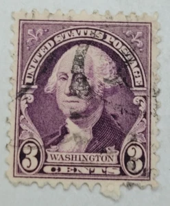 VINTAGE ~ U.S. Postage Stamp ~ George Washington ~ Three Cent (3¢) Violet - Z5 - Picture 1 of 6