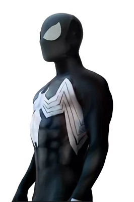 Upgraded Black Venom Spider-man Jumpsuit Halloween Cosplay Suit Costume Party - Image 1 of 4