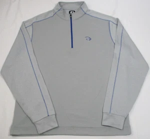Footjoy Shirt Men's L Gray FJ Disney 1/4 Zip Golf Performance Pullover Sweater - Picture 1 of 7