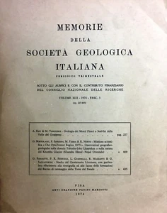 (Geologia) MEMORIE DELLA SOCIETÀ GEOLOGICA ITALIANA-VOLUME XIII - 1974 - FASC. 3 - Imagen 1 de 1
