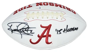DERRICK HENRY SIGNED ALABAMA CRIMSON TIDE LOGO FOOTBALL BECKETT W/ 15 HEISMAN - Picture 1 of 1