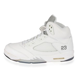 retro 5 metallic white