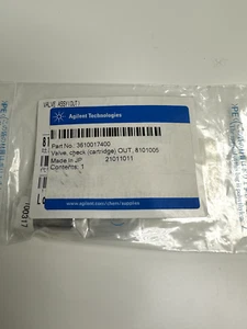 NEW Agilent 3610017400 Valve,check,cartridge out,8101005,1/pk - Picture 1 of 2