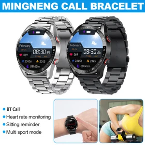 Hombre Mujer Reloj Inteligente Impermeable Reloj Inteligente Bluetooth Llamada para iPhone Android - Imagen 1 de 23