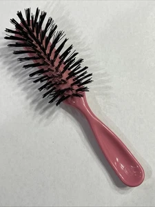 Vintage Pink Wilhold Flare Brush Nylon Bristles Black Hairbrush - Picture 1 of 4