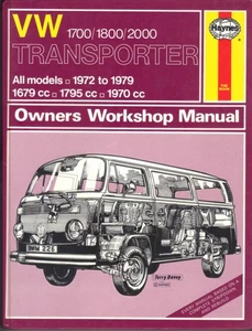 VW TRANSPORTER,CAMPER,VAN,BAY WINDOW,BUS,KOMBI,TYPE 2 HAYNES MANUAL 1972-1979 - Picture 1 of 1