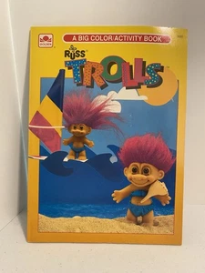 Vintage 1992 Russ Trolls A BIG Color / Activity Book New Unused NOS - Picture 1 of 5