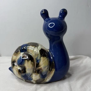 Gorgeous Blue Talavera snails Ceramic Garden Decorating Beach Home - Picture 1 of 7