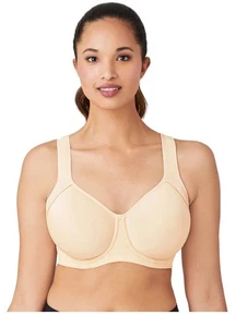 Wacoal 853302 Lindsey Sport Contour Underwire Bra 36DDD Nude Back Hook Vented - Picture 1 of 5