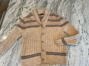 Vintage Jersild Cableknit Shawl collar Cardigan Sportswear XL - Picture 1 of 10