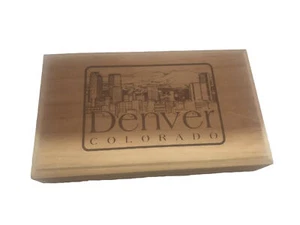Zigarrenkiste Denver Colorado leer Holz Stash Box (Artikel 10) - Bild 1 von 4